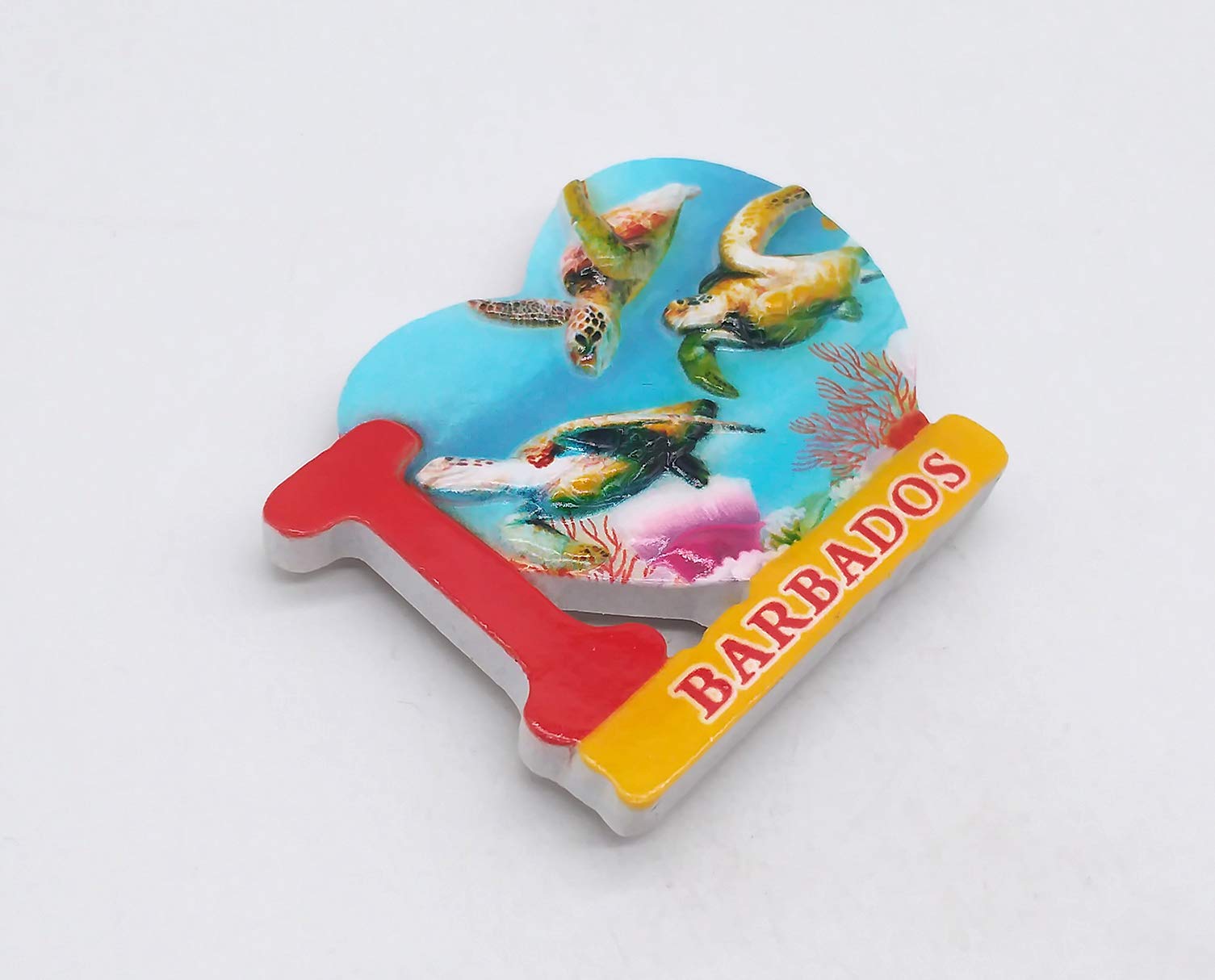 Barbados Calamita per frigorifero 3D Bridgetown Calamita in vetro di cristallo magnete turistico viaggio collezione souvenir regalo adesivo magnetico decorazione casa cucina