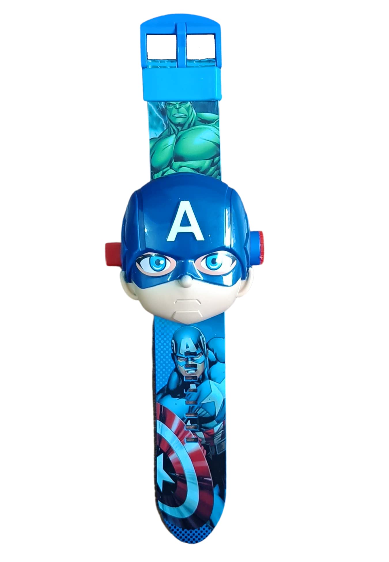 Gigathink Captain America Face Cover 24 Image Projector Toy Convertible Digitals Wrist Watch for Kids Deformation | for Boys & Girls Good Return Gift [ Same Character Dispatch ] (B09XR6D83S) Amazon Price History, Amazon Price Tracker