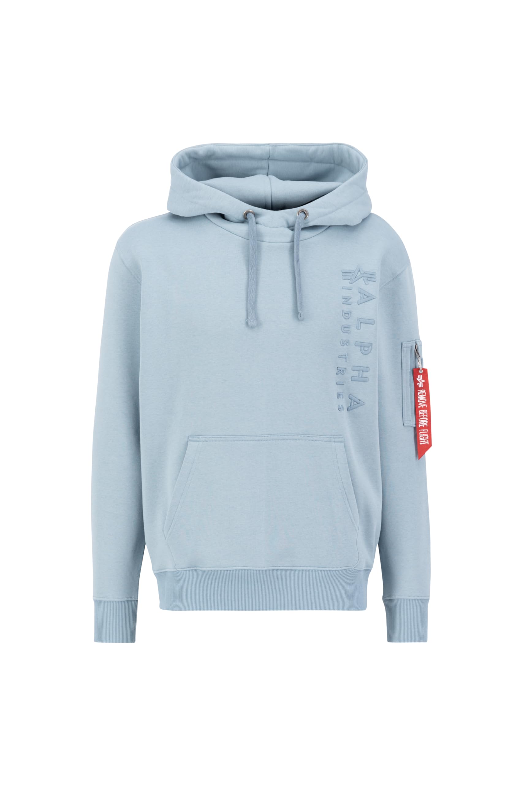 Alpha Industries Men's EMB Hoody, Greyblue, S