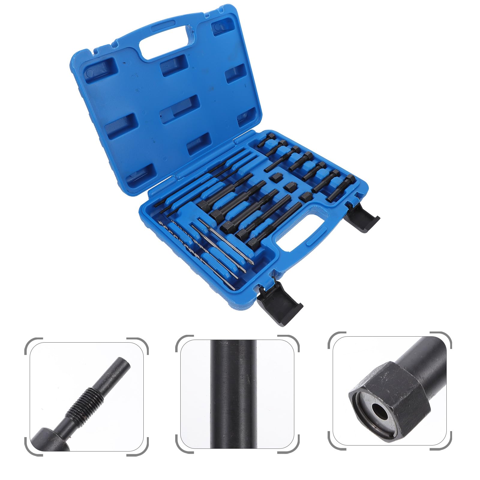 Abaodam Kit de Herramientas para Extracción de Bujías Incandescentes Dañadas, Reparación de Roscas, para Automóviles, Diseño Ergonómico y Alta Eficiencia, Accesorio Automotor Profesional