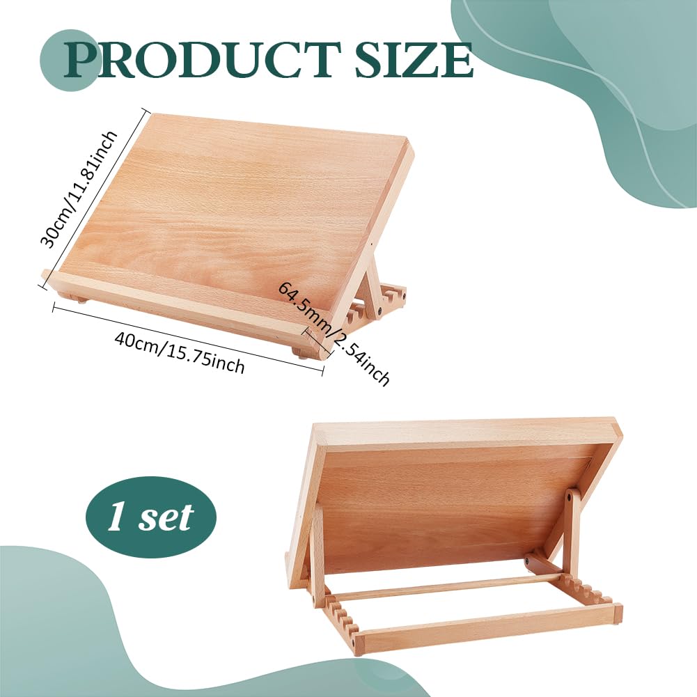 PH PandaHall Chevalet de Peinture de Table 6 position Chevalet D'Art en Bois Support de Planche à Dessin Chevalets de Dessin Pliable pour Artistes Débutants Affichage D'Œuvres Art de Peinture 30x40cm
