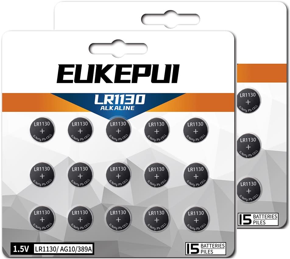 LR1130 389 AG10 Alkaline Batteries30 Count Amazon.ca Health