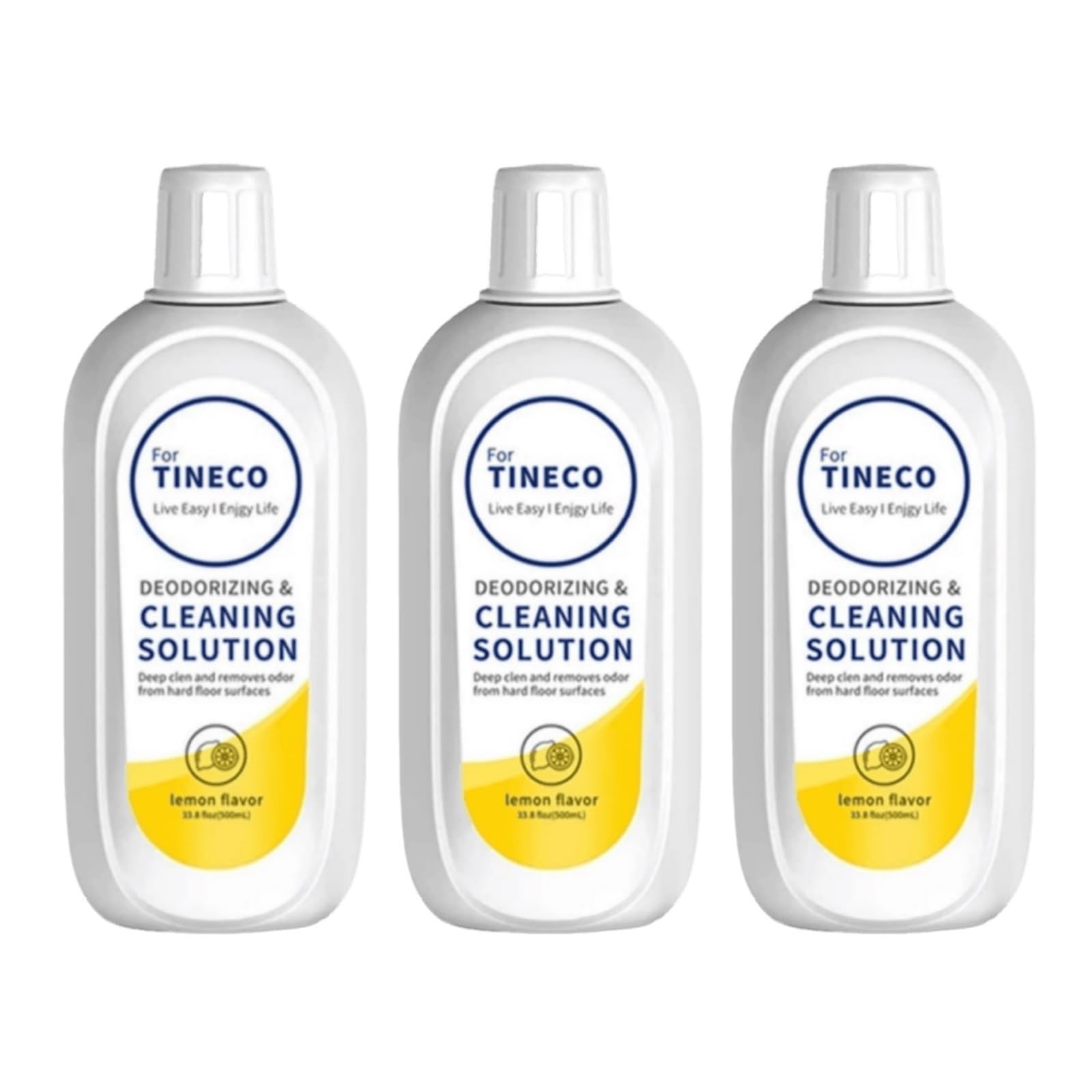 3 Pc Floor Cleaner Lemon 500ml Compatible avec Tineco Floor One S3/S5/iFloor/Breeze/S5 Combo/S7 Pro Vacuum Robot Parts