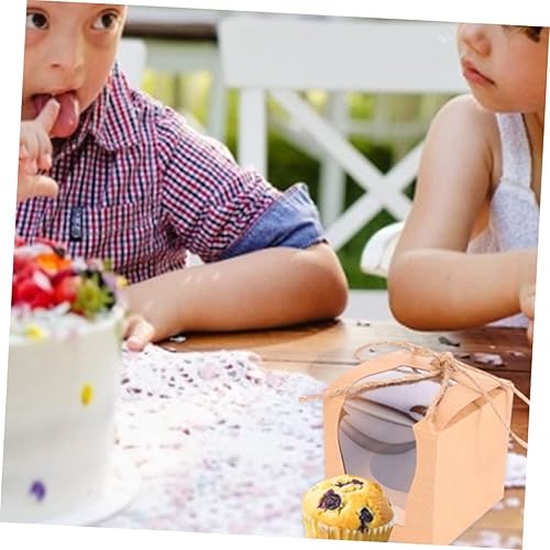 Miniatura 6 de NOLITOY Caja de pastel de 48 piezas Cajas de regalo de galletas Cajas de brownie para tartas pequeñas Cajas de postre Cajas de galletas de Navidad