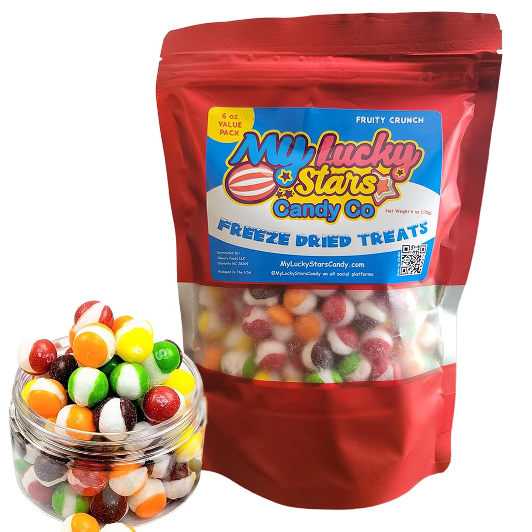 6 oz Freeze Dried Candy, Original Fruity Crunch Flavor (Pack of 1)