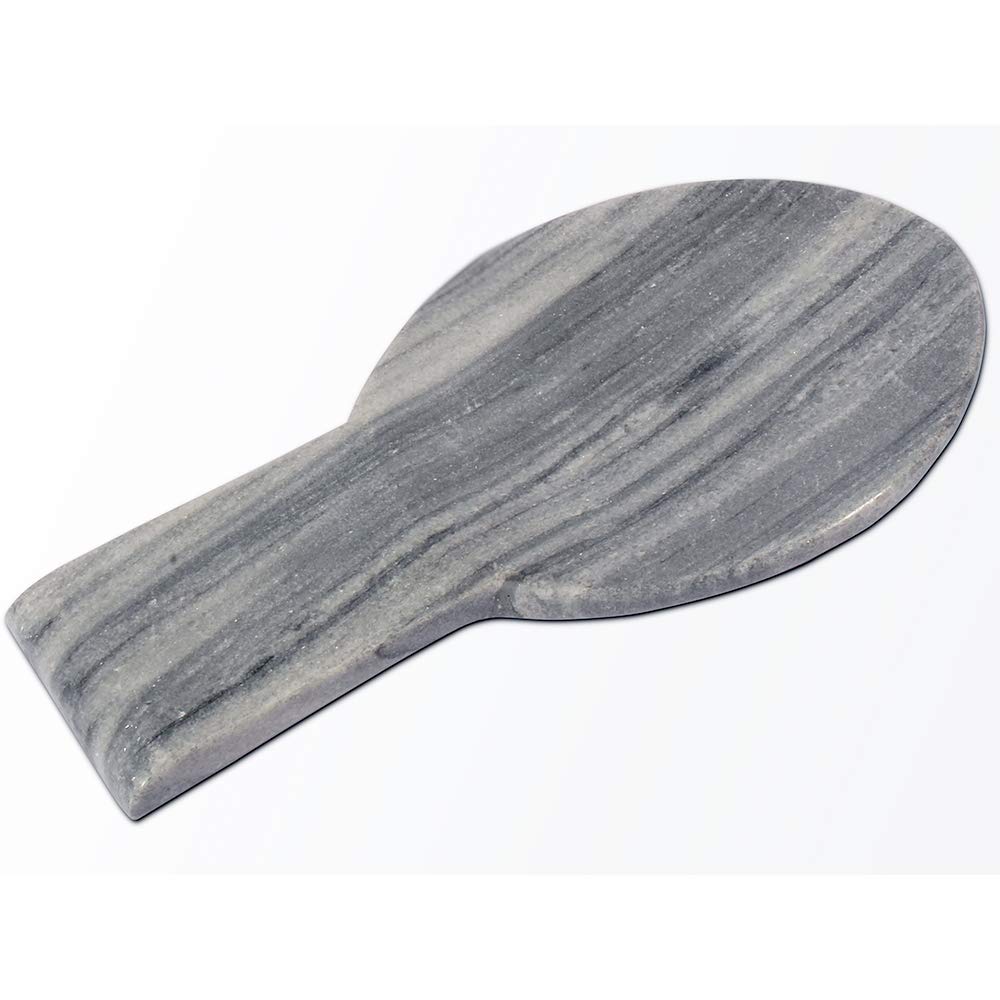 Kaizen Casa Natural Natural Stone Spoon Rest for Kitchen,Home,Hotels,Restaurants (Grey) (22.86cm x 5.71cm x 11.43cm)