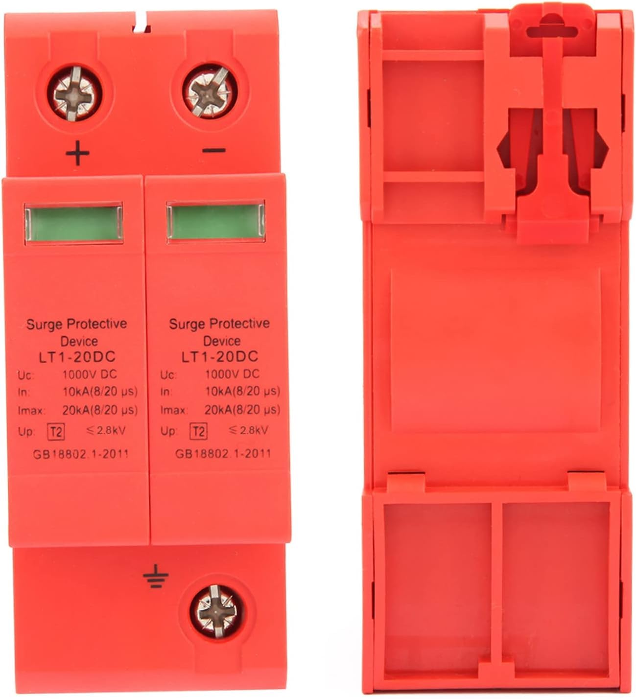 DEWIN Scaricatore DC 1000V 2P 10KA~20KA Dispositivo di Protezione Contro Sovratensioni