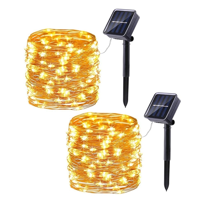 Lomotech户外太阳能串灯2包防水节日装饰灯