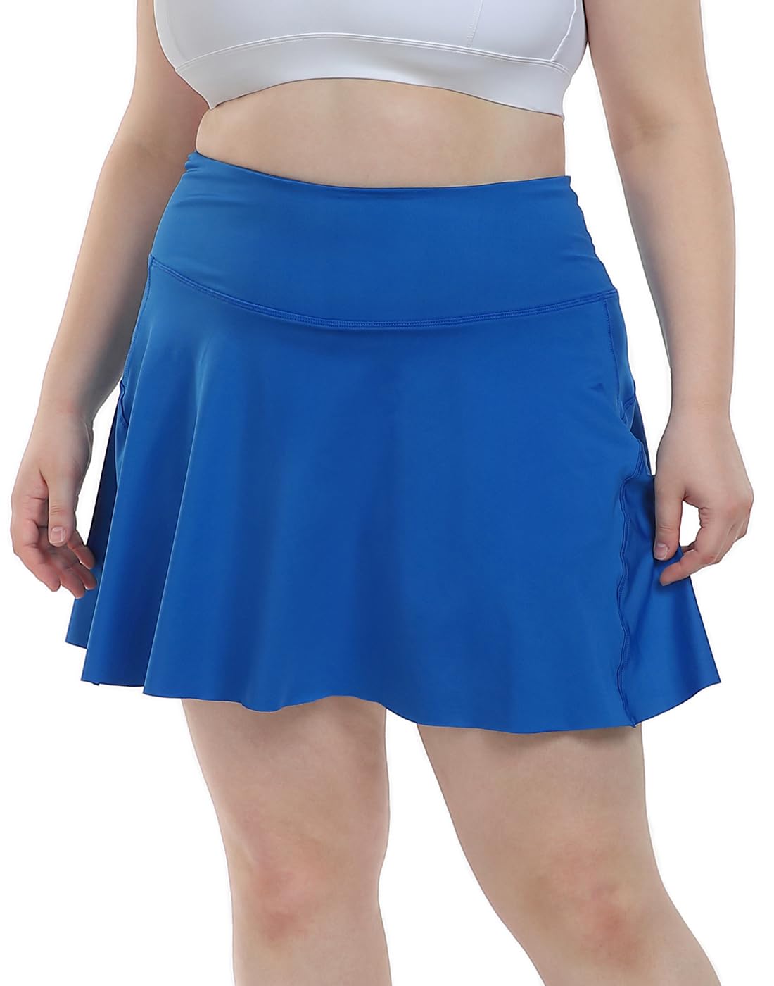 HDE Women's Plus Size Tennis Skort Pleated Athletic Golf Skirt with Shorts