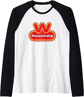 Wienerschnitzel Classic Logo Chest Emblem Raglan Baseball Tee