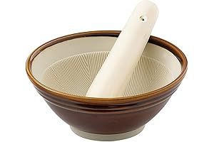 Japanese Mortar and Pestle - Authentic Suribachi Set