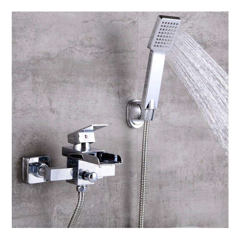 Bathtub Faucets Chrome Brass Shower Set Wall Mounted for Bathroom XT356(B)