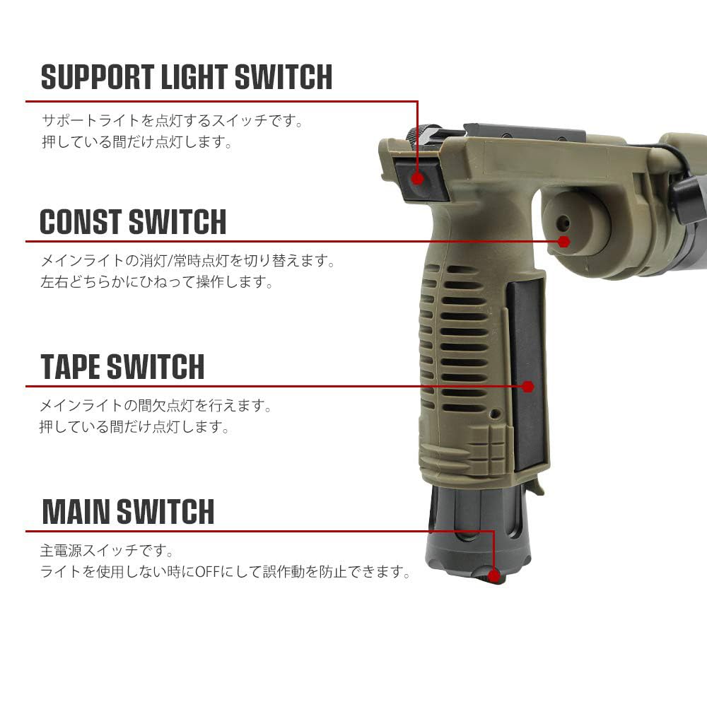 Amazon.co.jp: 良品武品 超リアル刻印入 SF刻印 M910A タイプ グリップ