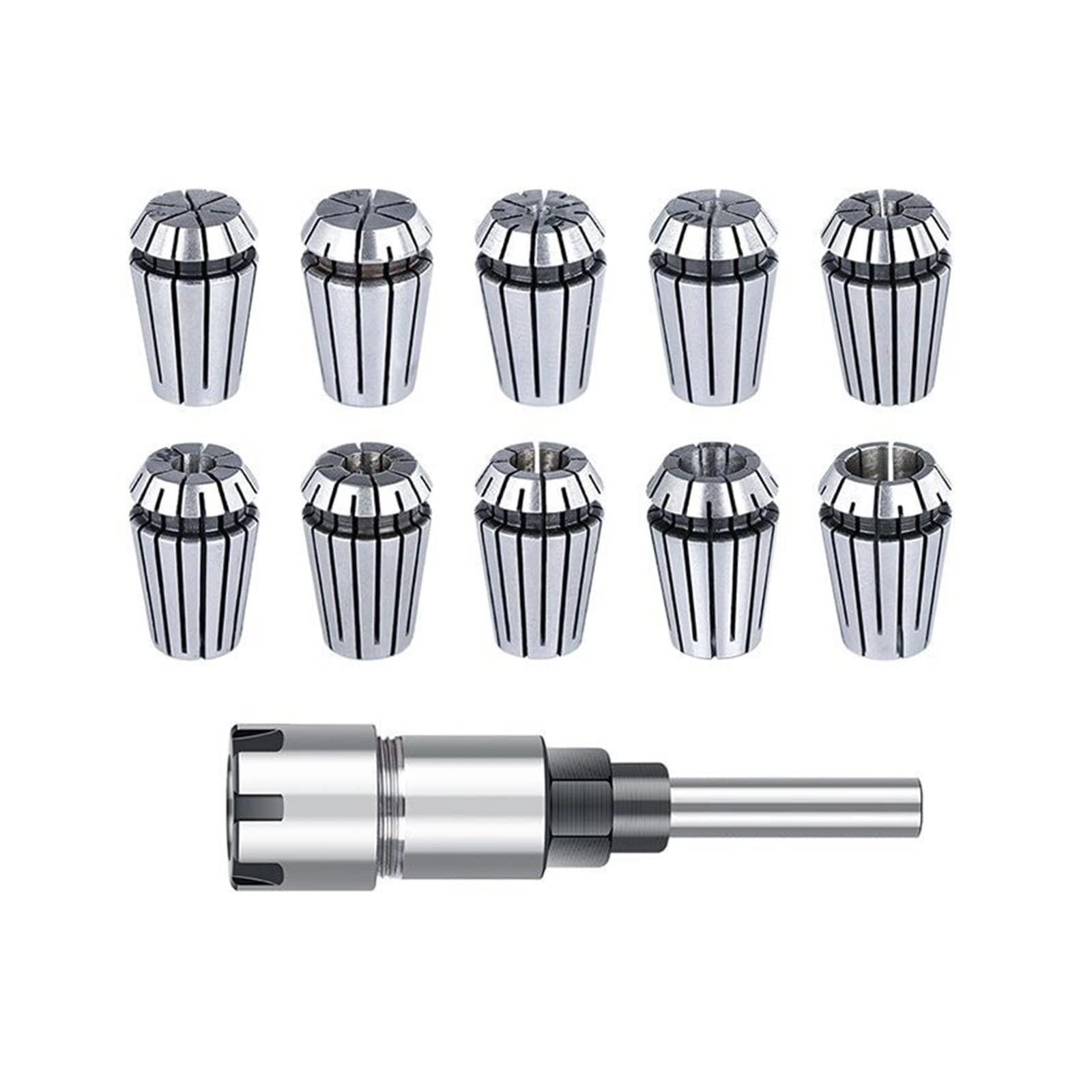 Fräserhalter-Set ER 16 20 Federspannzange & 8 mm Schaftfräser Verlängerungsstange for Holzfräser(Type 3)