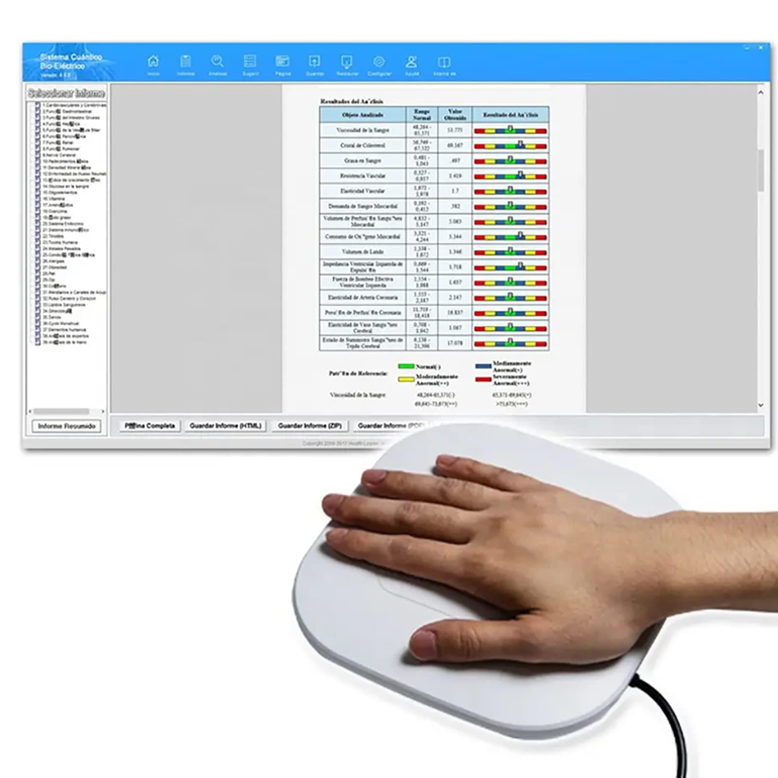 Quantum Resonance Magnetic Analyzer For Health Testing, Professional Portable Body Health Analyzer Quantum Detector with Carry Bag, Multilingual Supportive Full Body Health Scanner, 52 Reports,B