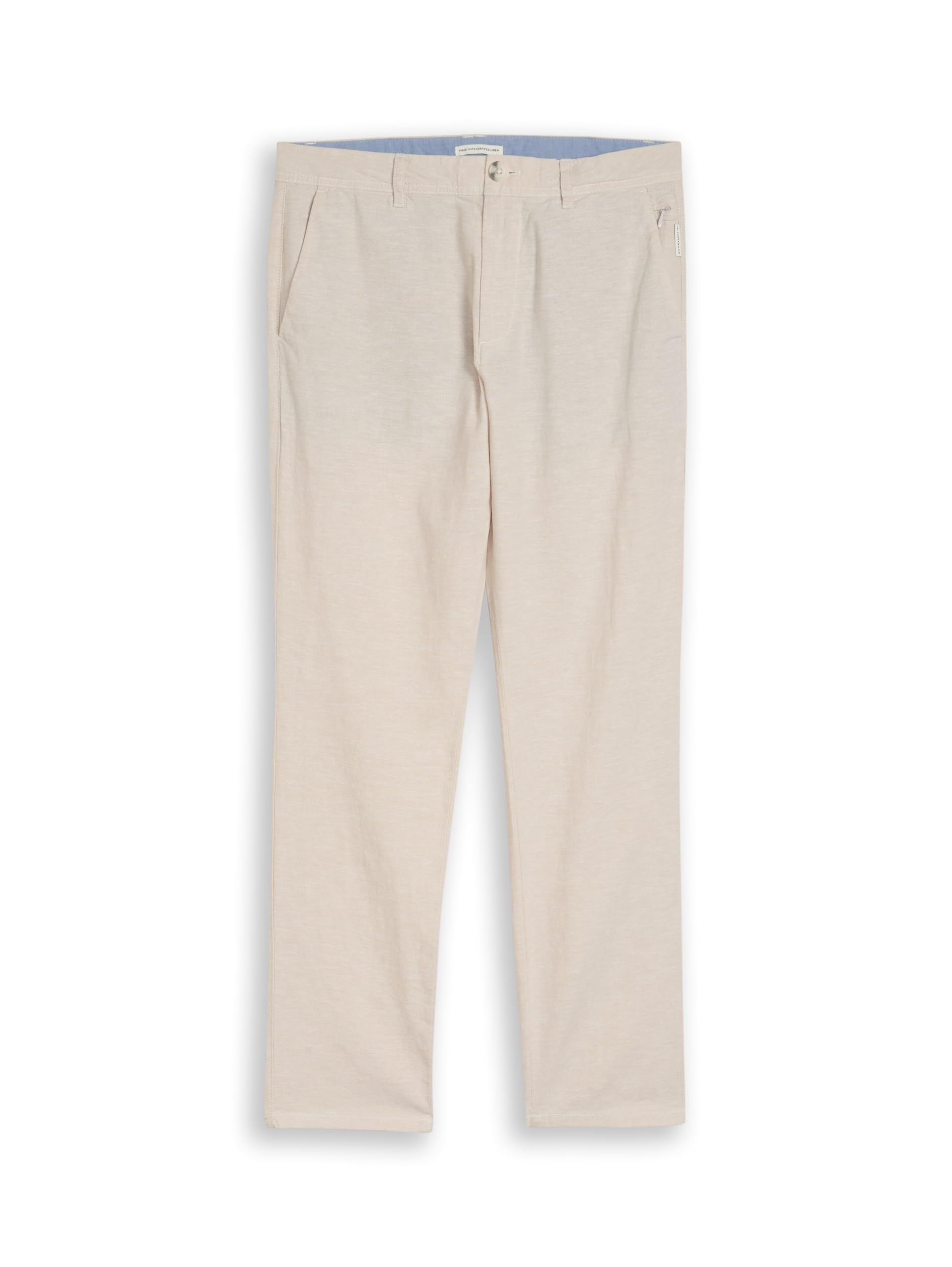 TOM TAILOR Herren TTREGULAR Chino Hose mit Leinenanteil 1051618