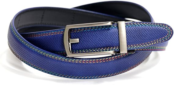 Amazon ゴルフ メンズ ベルト アイタッチ カラフル スポーツベルト 無段階調整 ジャストフィット Perfect Fitting Colorful Belt ネイビー ベルト 通販