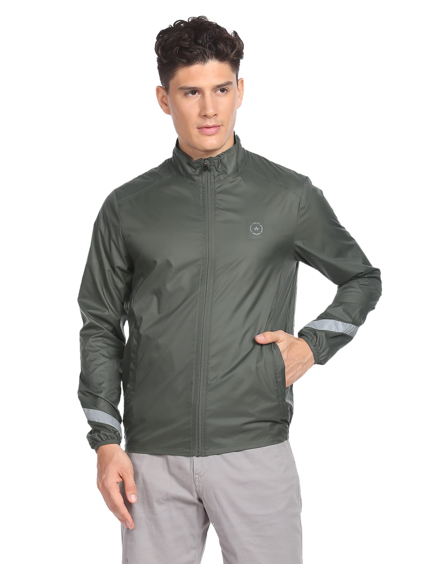 arrow Synthetic Men's High Neck Jackets-picture-22