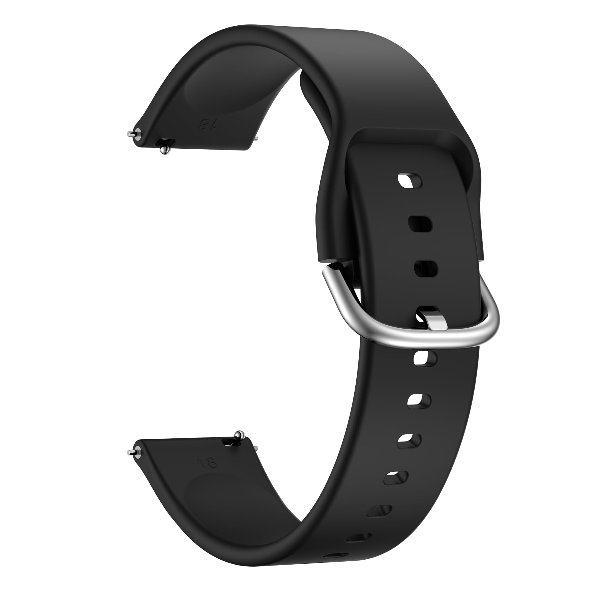 Tobfit 18mm Silicone Watch Strap Compatible for Titan, Timex, Casio, Sonata,HMT etc,Quick Release Sport Loop Colorful Strap-picture-30