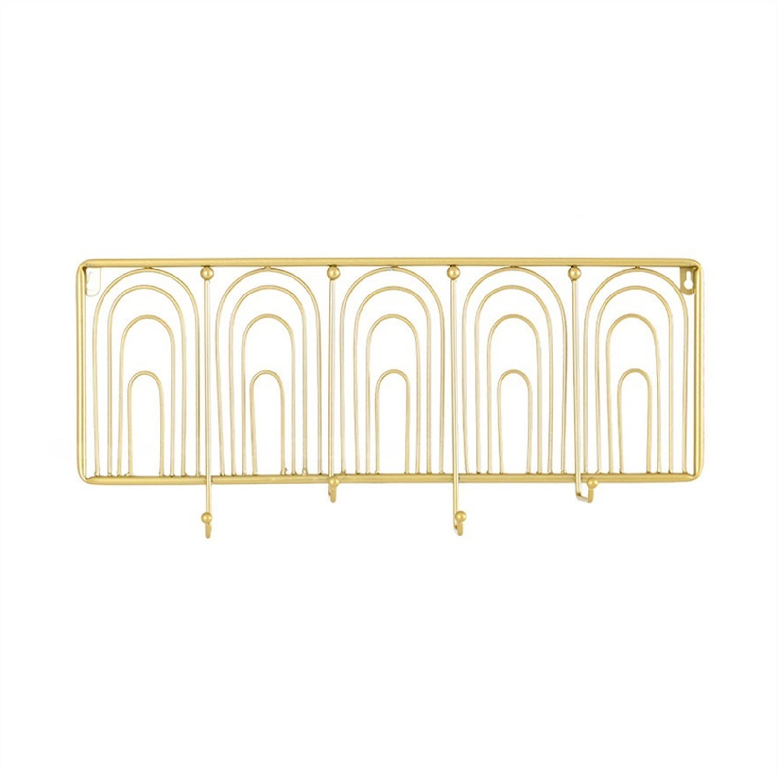 Kleiderbügel Wandhalterung Wand Anhänger Kreative Goldene Papierklammer Kleidung Hut Haken Kreative Veranda Garderobe Schlafzimmer Metall Dekorative Kleiderbügel Huthaken und Kleiderhaken
