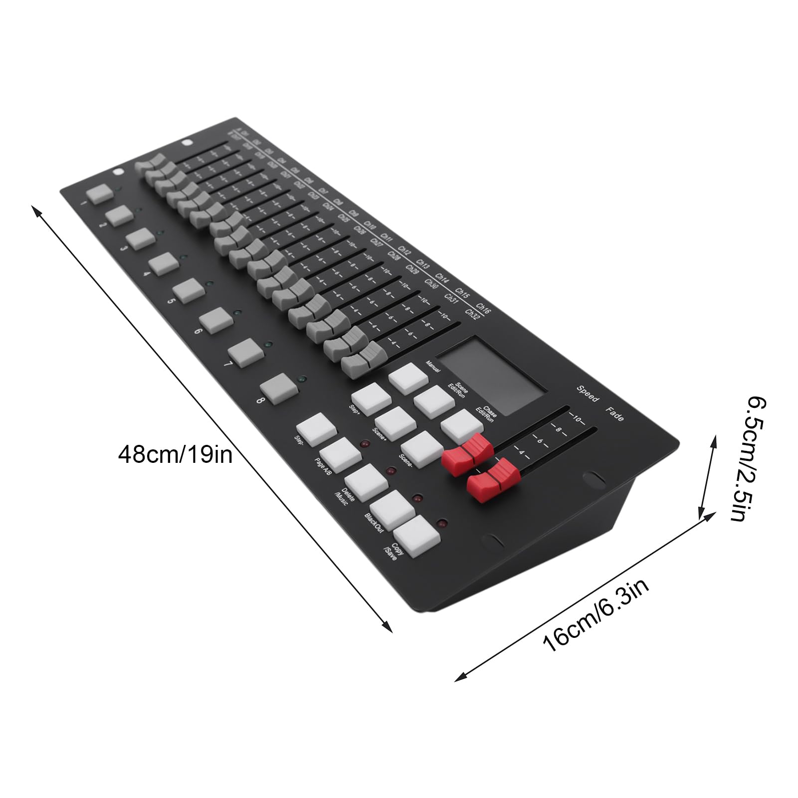 DMX-Controller, Dmx512-Konsole, Controller-Panel verwenden 256 Kanäle DMX-Lichtsteuerpult Steuerung, um Programm der Bühne Beleuchtung laufen zu bearbeiten für DJs, Bühnen, Diskotheken, Nachtclubs, Pa