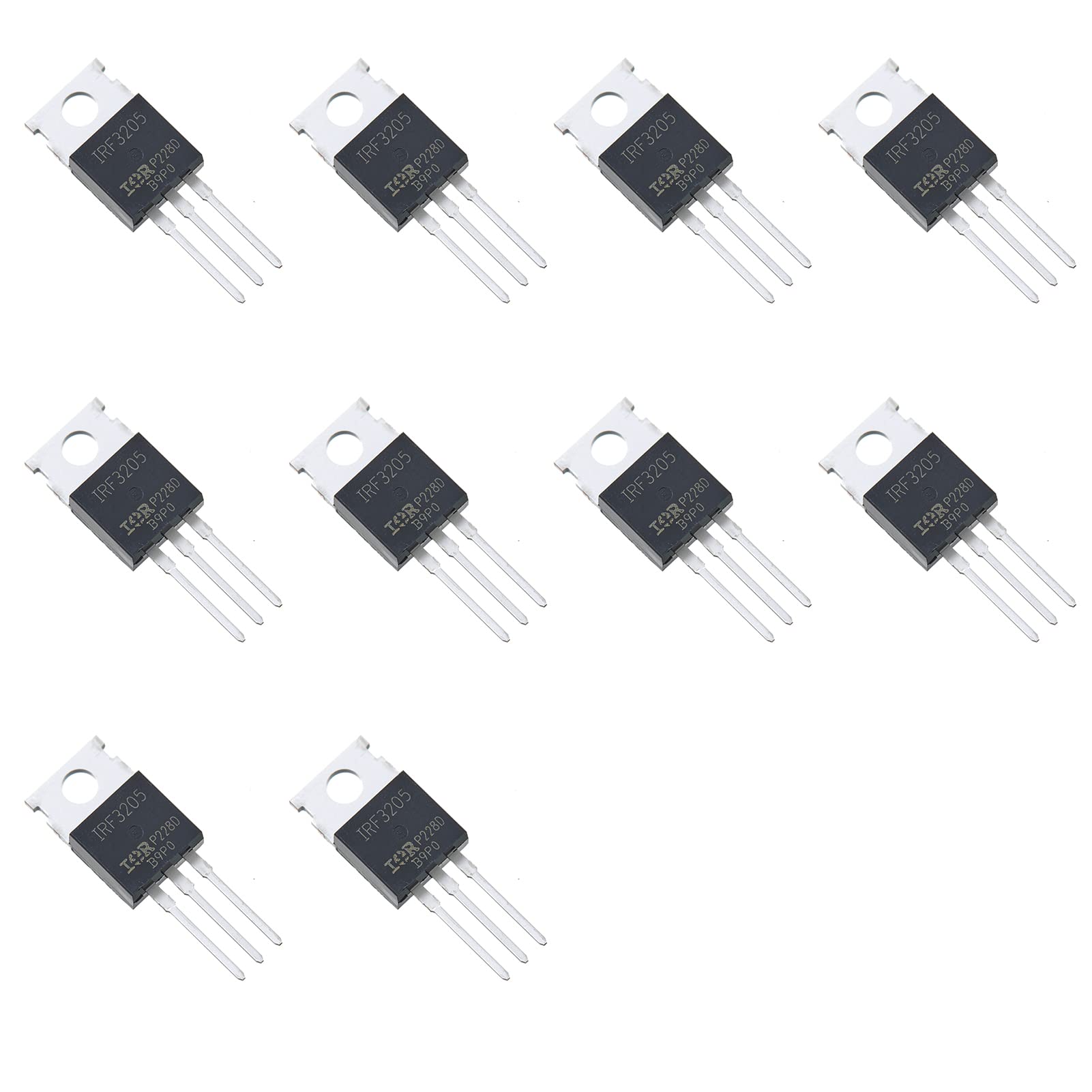 Horinktor 10pcs IRF3205 3205 N-Channel Mosfet Transistor 55V 110A,TO-220AB.