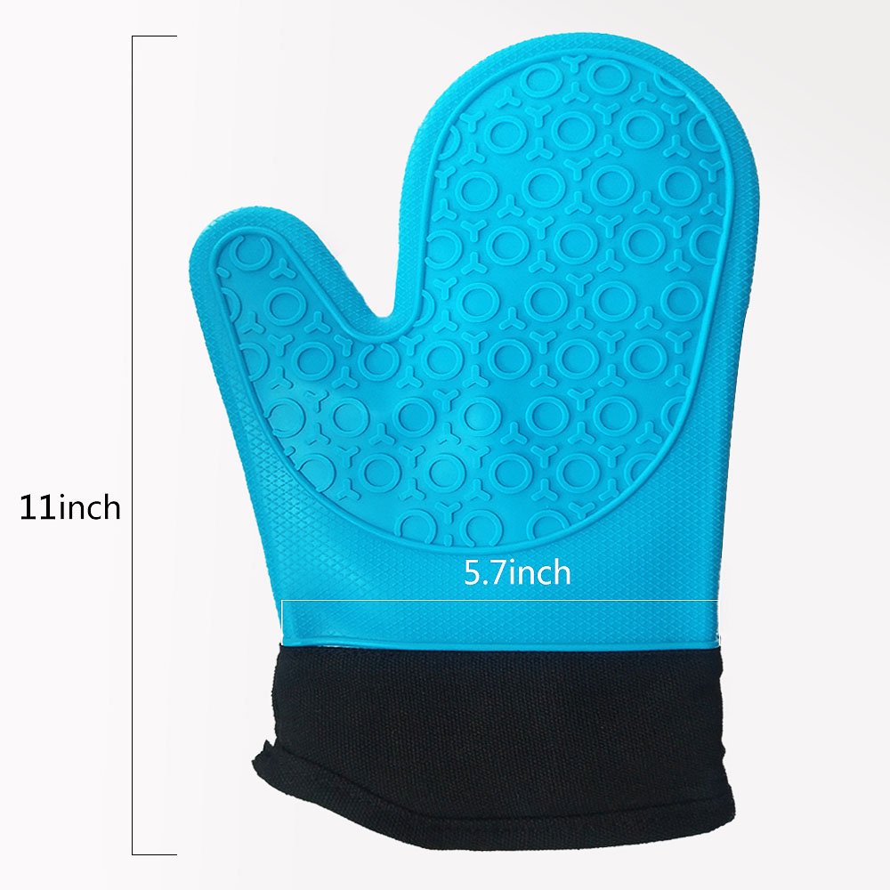 Ovenhandschoenen Flexibele Siliconen Ovenwanten Set
