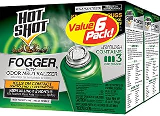 Hot Shot Fogger With Odor Neutralizer, Kills Roaches, Ants, Spiders & Fleas, Controls Heavy Infestations, 3 Count, 2 Ounce Pack of 2