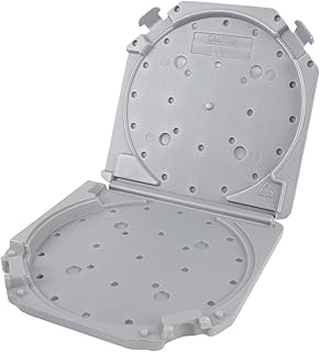 YUEHISY 7 Inch Empty Tape Reel Storage Box, Plastic Tape Organizer with Label Paper System, for Open Reel Sound Tapes (Grey)