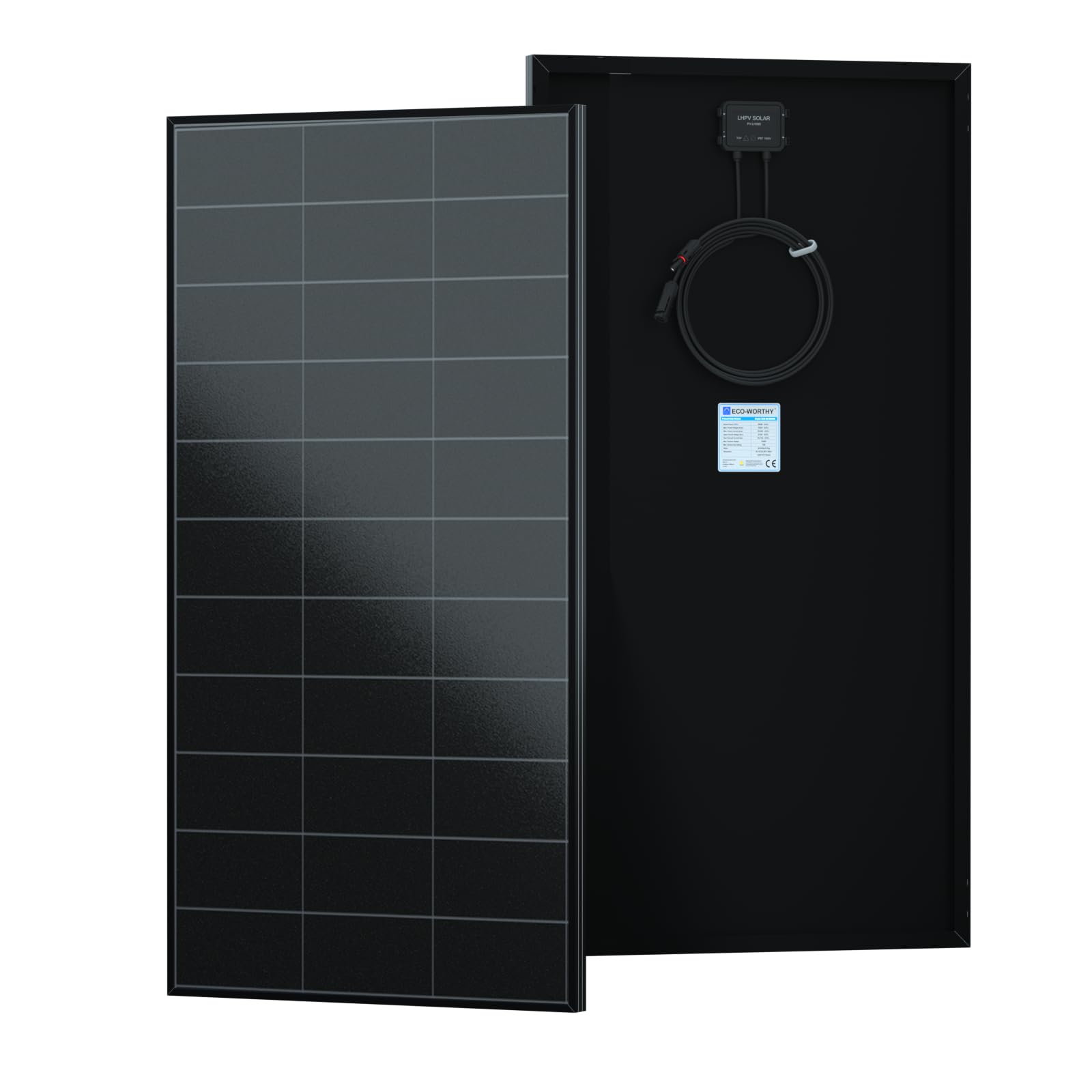 Fotovoltaïsch zonnepaneel Leapton 400Wp volledig zwart IP68 Half Cut - pallet 36 stuks Fotovoltaïsch zonnepaneel Leapton 400Wp volledig zwart IP68 Half Cut - pallet 36 stuks
