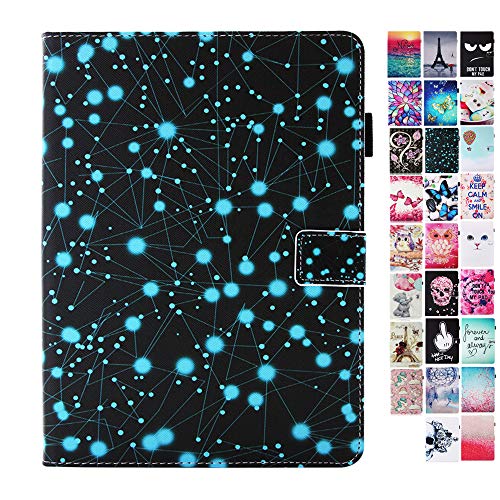 Tablet-PC Hülle kompatibel für Lenovo Tab 4 8 Zoll Tablet 2017 Tasche Leder Flip Case Etui Schutzhülle Cover mit Kartenfach - Sternbild