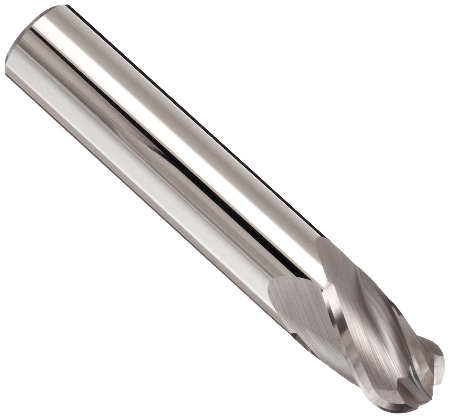 Melin Tool EMG Carbide Square Nose End Mill, Uncoated (Bright) Finish, 30 Deg Helix, 3 Flutes, 2