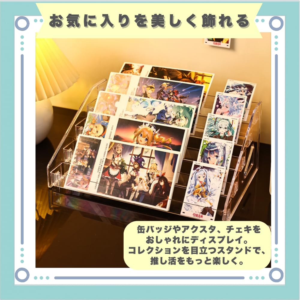 ジャック 15センチ 缶バッジスタンド 山田化学 缶バッジ スタンド付ケース 10個: 事務用品・文房具