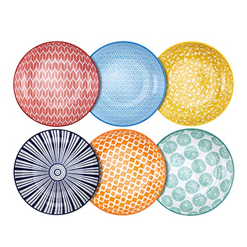 Selamica Salatschüssel Groß, Pastateller Porzellan, 750 ml...