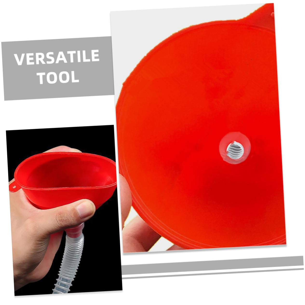 SOLUSTRE 6piezas Embudo De y De Plástico Con Tubo Flexible Para Motocicletas y Vehículos