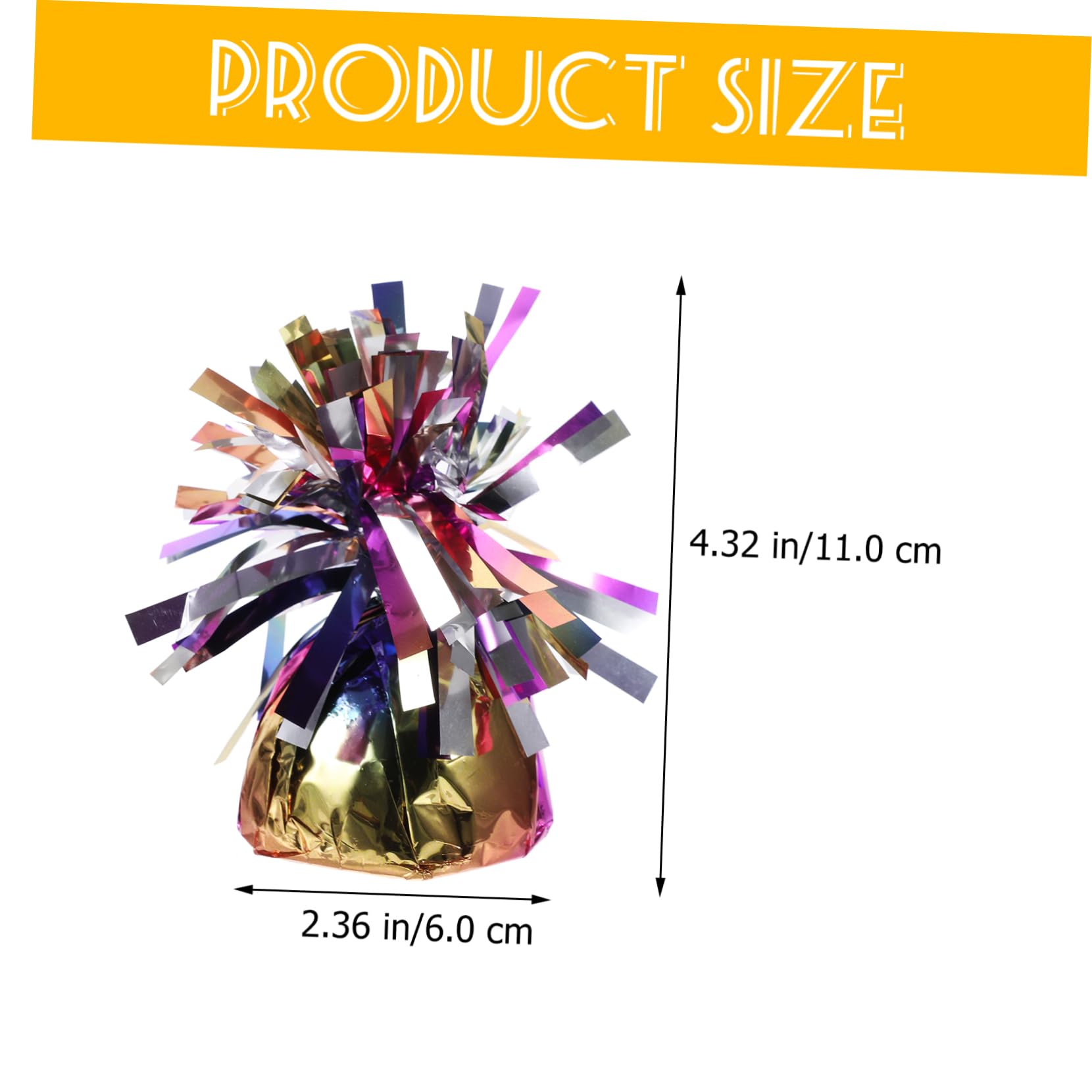 Blocchi di Peso per Palloncini Decorativi, 6 Pezzi in Film e Cemento | Accessori per Palloncini e Elio, Riutilizzabili, Facili da Usare, per Decorazioni di Feste e Eventi All'aperto