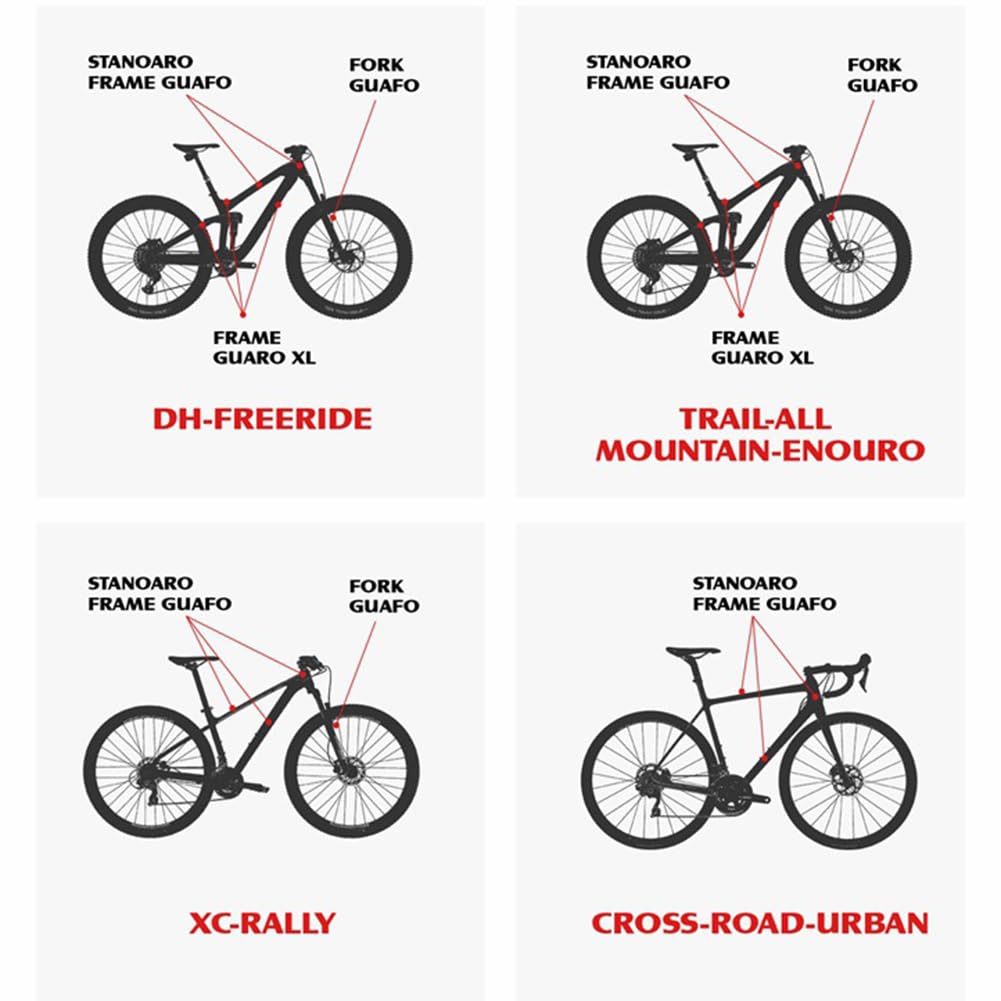 Lot D'Autocollants Réfléchissants Pour Cadre De Vélo - Film Anti-Rayures Et Sécurité Nocturne