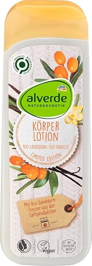 Alverde NATURKOSMETIK Körperlotion Bodylotion mit Bio-Sanddorn & Bio ...