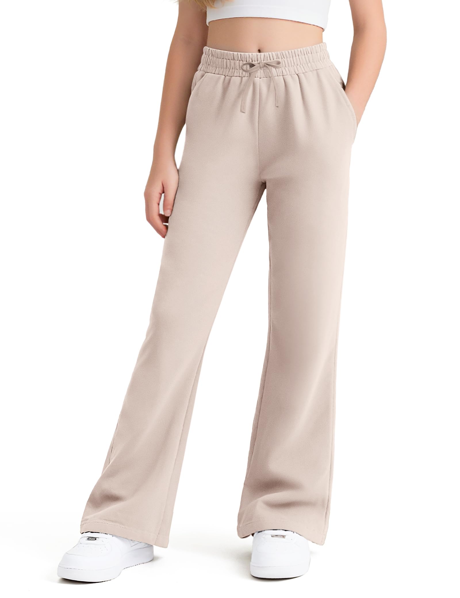 Girls Uniform Pants Flare Sweatpants Joggers Pants Preppy Clothes
