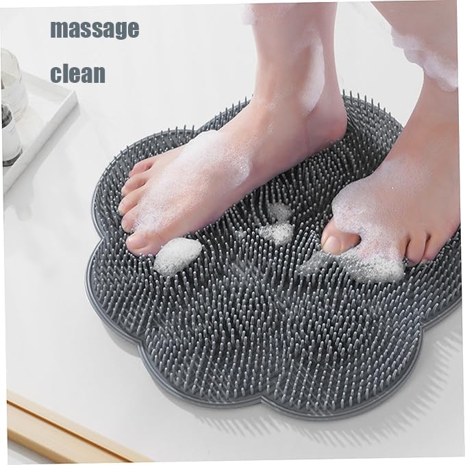 CHENLEO Foot Scrubber Mat for Use in Shower - Shower Foot Cleaner Dead Skin, Foot Massager Spa Mat for Men & Women to Soothe Achy Feet, Non Slip Suction Cups