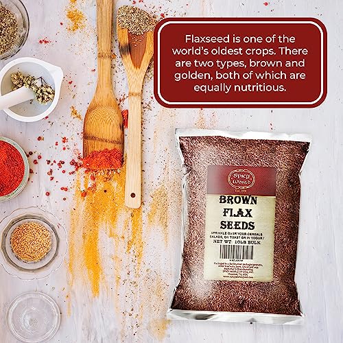 Spicy World Brown Flaxseed, 10 Pound Box