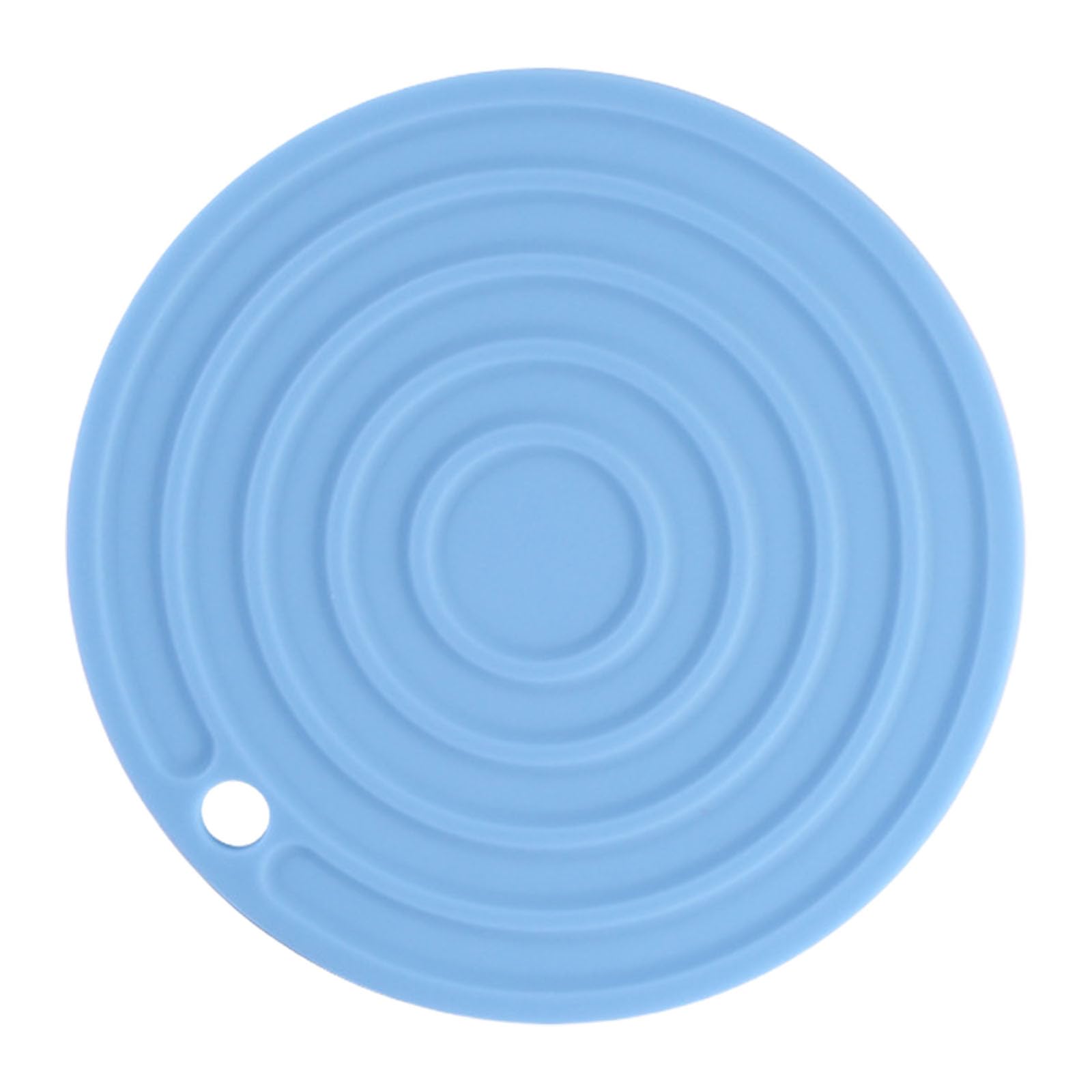 MALSSE Round Silicone Heat Insulation Mat for Dining Table Use Household Nonslip Insulated Placemat Kitchen Accessories Flexible Silicone Mat