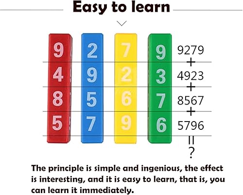 Miniatura 8 de sumrica Magic 5 Pcs Magician's Mental Logs Gimmick Versión Mejorada Predicción Mental Pizarras Predecir Cualquier Número Cálculo Primer Plano