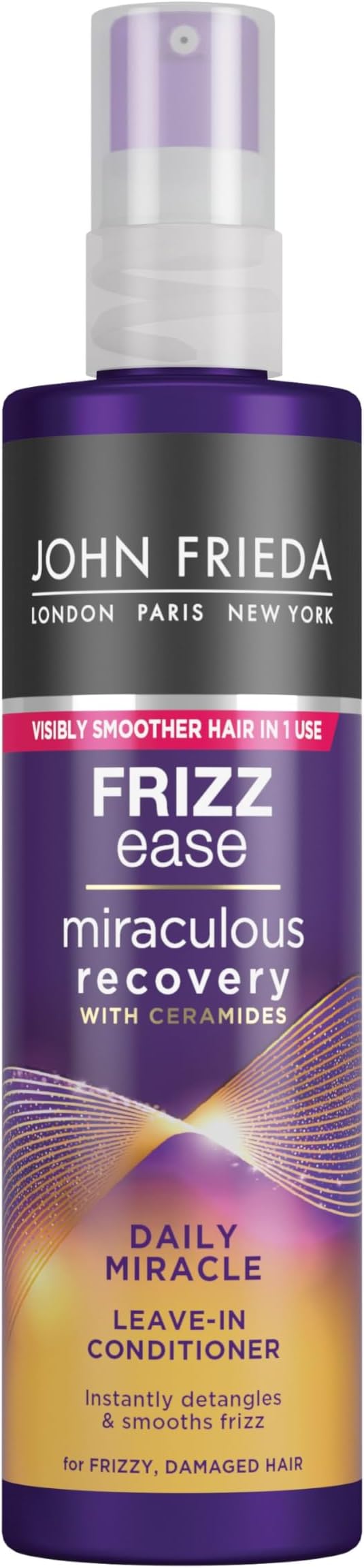 John Frieda Frizz Ease Daily Miracle Leave In Conditioner, Moisturising Conditioner Spray for Frizzy Hair, 200 ml