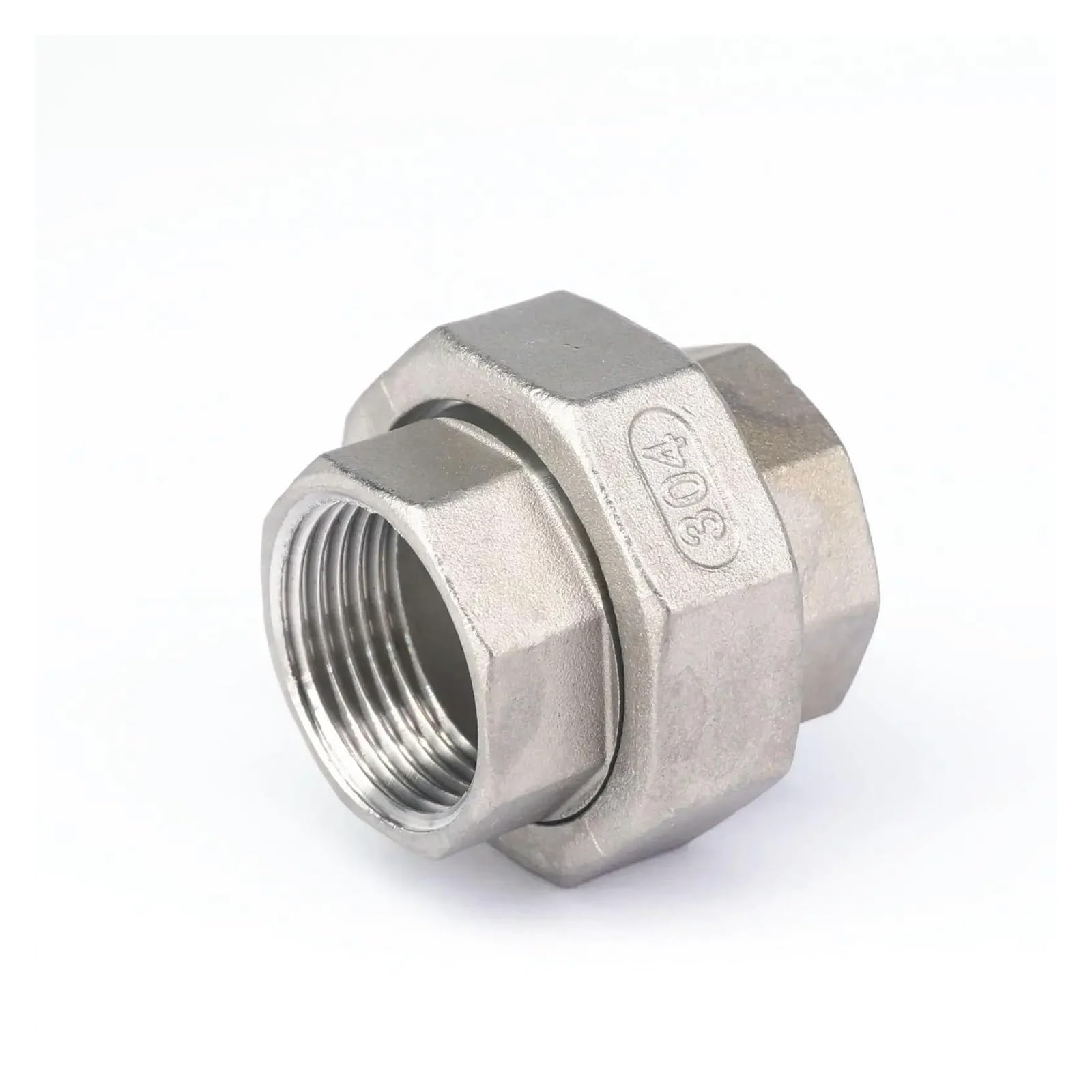 MQXFCZUX 1" BSP Female Thread 304 Stainless Socket Union Set Pipe Fitting Connector MQXFCZUX