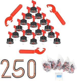 Tile Leveling System 1/16", 250pcs Tile Levelers, 500pcs Tile Spacers and 5pcs Special Wrenches, Tile Spacers Leveling System for Stone Installation