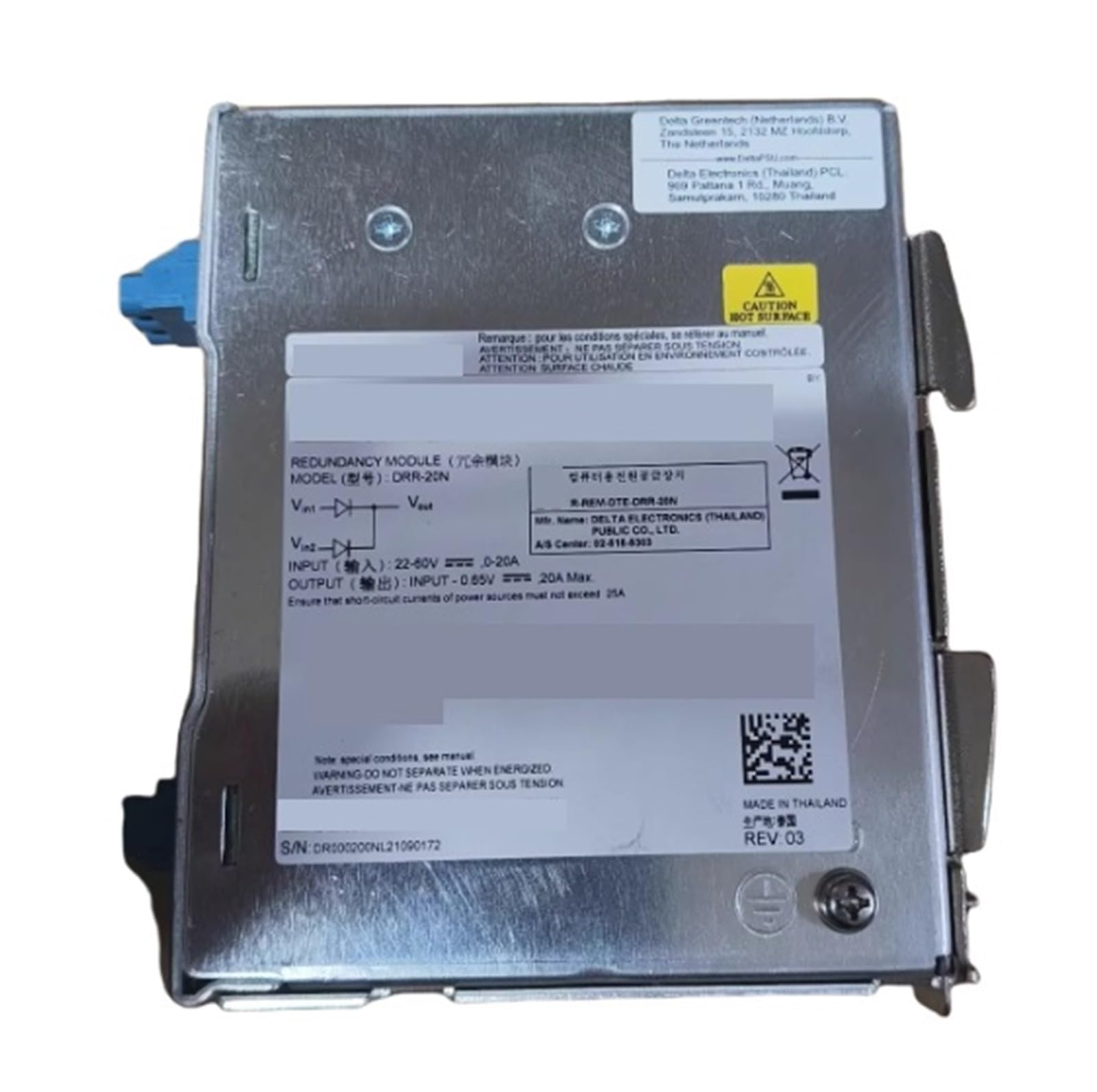 Modulo di ridondanza del diodo di alimentazione DRR-20N Modulo di ridondanza del processore CPU