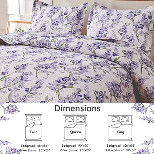 Colcha rústica de flores para cama reina que transforma su dormitorio en un jardín 6