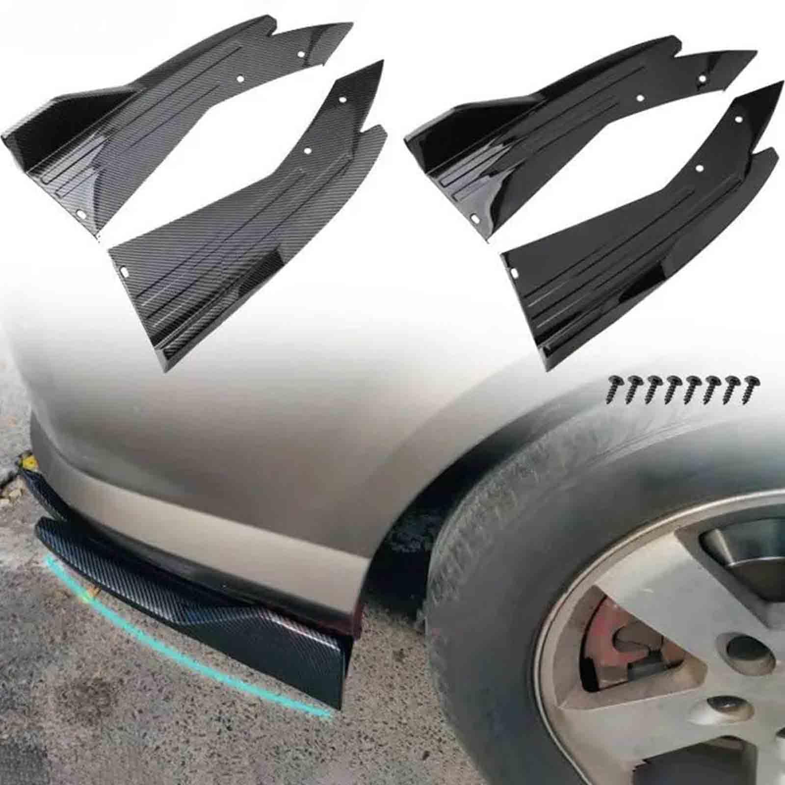 1 para rozdzielaczy tylnego zderzaka samochodu, kompatybilny z Audi Q4, Q5, Q6, Q7, Q8, przedłużenie, ochrona narożników, ochrona narożników, 1 para