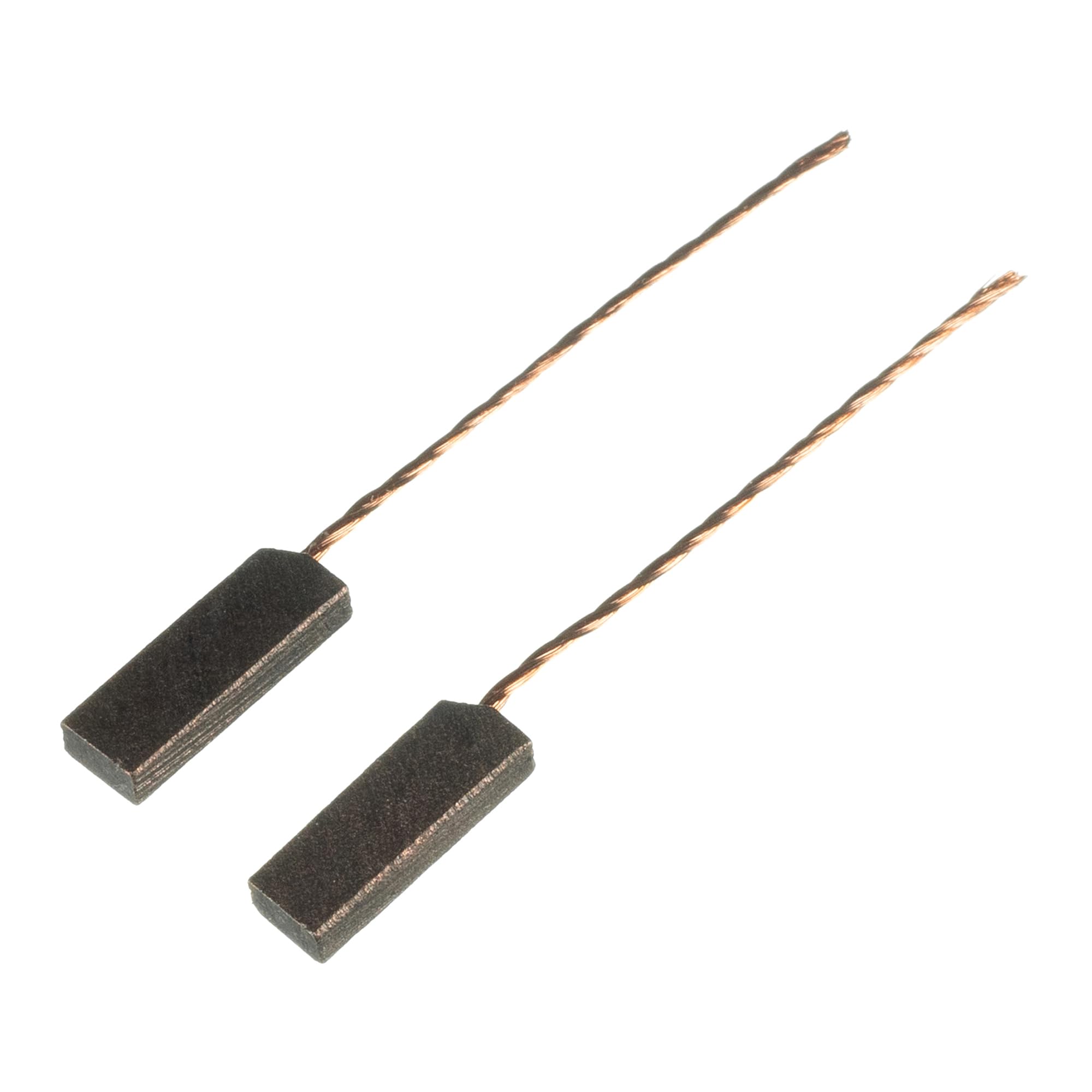 2pcs 3mm x 5mm x 14mm Carbon Brush - For Wiper Electric Motor - With Copper Wire Electrical Car Auto Mini Micro Spare Part Accessories Brushes Set Replacement Compatible Electronic Power Tool